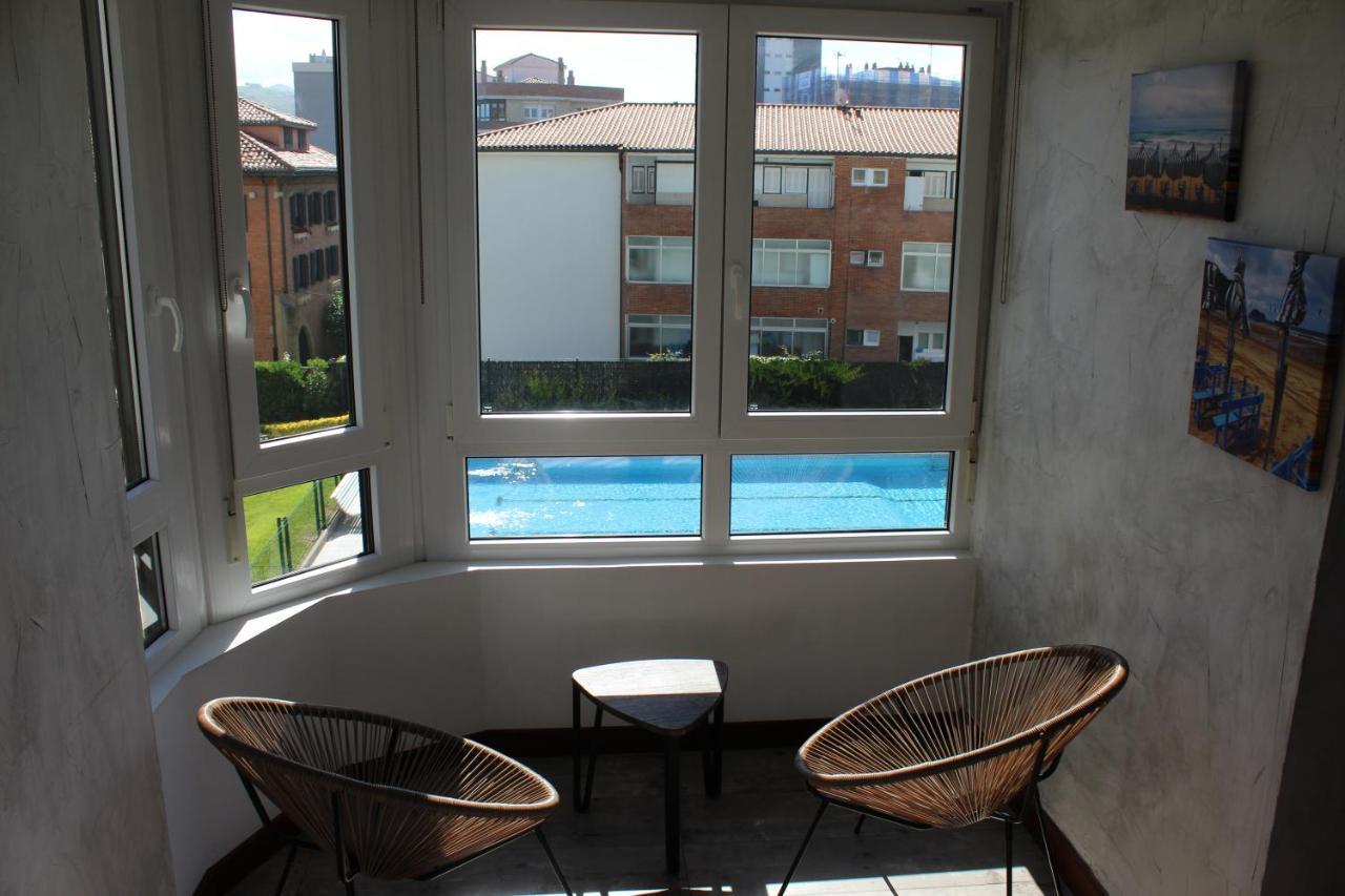 Apartamentos Zarautz Playa, Con Piscina Y Garaje Exteriér fotografie